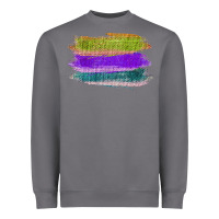 Storm Green Purple Cyan Colored Triple Brush Strokes Heavyweight Sweatshirt - Bettercallsaul