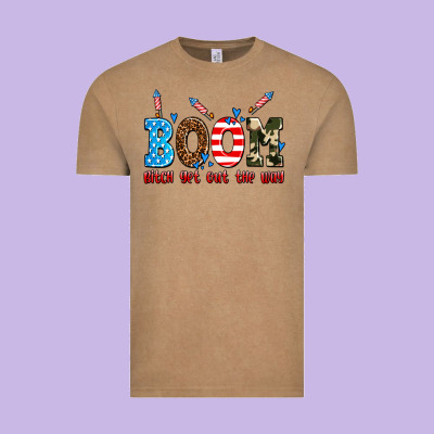 Boom Bitch Get Out The Way Vintage Tee Designed By Adodesignshop
