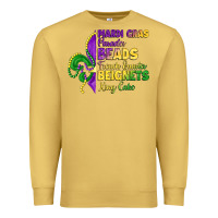 Antique Gold mardi gras parades beads french quarter beignets k Premium Sweatshirt - LillyAllenDesigns