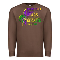 Chestnut mardi gras parades beads french quarter beignets k Premium Sweatshirt - LillyAllenDesigns