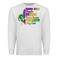 Oatmeal Heather mardi gras parades beads french quarter beignets k Premium Sweatshirt - LillyAllenDesigns