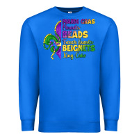 True Royal mardi gras parades beads french quarter beignets k Premium Sweatshirt - LillyAllenDesigns