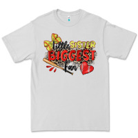 Dove Grey little sister biggest fan softball Premium Tee - Zillion Design Studio