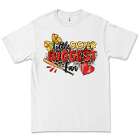 White little sister biggest fan softball Premium Tee - Zillion Design Studio