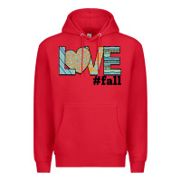 Red Love Fall Premium Hoodie - Bettercallsaul