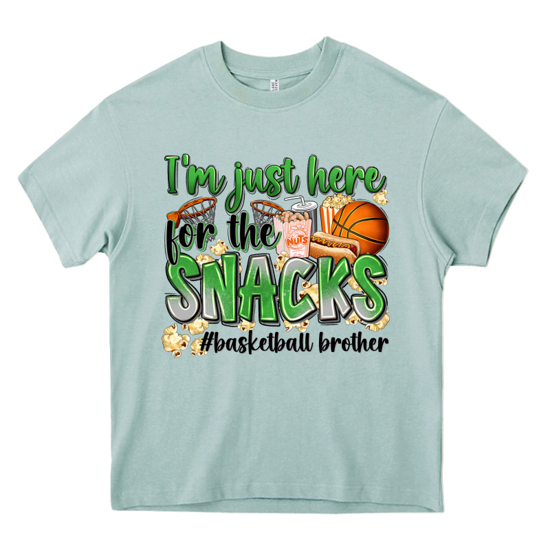 I'm Just Here For The Snacks #basketball Brother Heavy Core Tee by Zillion Design Studio | Teevron