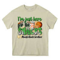 Mossy i'm just here for the snacks #basketball brother Heavy Core Tee - Zillion Design Studio