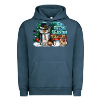 Pigment Midnight Navy its freezin season Urban Hoodie - CowGirlArtShop