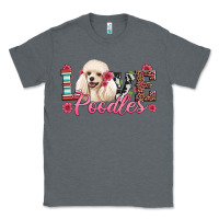 Charcoal Heather love poodles Classic Tee - Artiststas