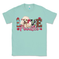 Seafoam love poodles Classic Tee - Artiststas