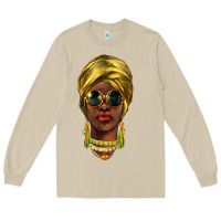 Mushroom african woman Long Sleeve Tee - NancyCooperArtShop