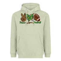 Matcha peace love football Heavyweight Hoodie - BundleAndBundleShop