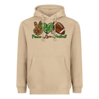 Mushroom peace love football Heavyweight Hoodie - BundleAndBundleShop