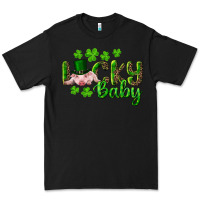 Black Lucky Baby With Pig Premium Tee - RanaPortraitStore