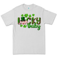 Dove Grey Lucky Baby With Pig Premium Tee - RanaPortraitStore