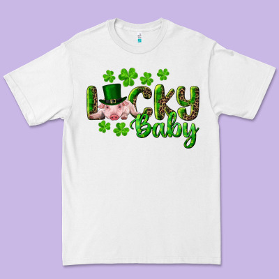 Premium Tee Lucky Baby With Pig