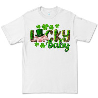 White Lucky Baby With Pig Premium Tee - RanaPortraitStore