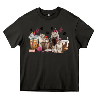 Asphalt siberian cat coffee cups Heavy Core Tee - texasbilliewilder