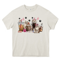 Cream siberian cat coffee cups Heavy Core Tee - texasbilliewilder
