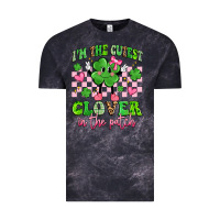 Cloud Black i'm the cutest clover in the patch Vintage Tee - Artiststas