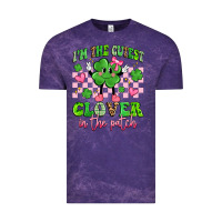 Cloud Purple i'm the cutest clover in the patch Vintage Tee - Artiststas