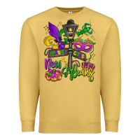 Antique Gold new orleans mardi gras Premium Sweatshirt - LillyAllenDesigns