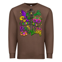 Chestnut new orleans mardi gras Premium Sweatshirt - LillyAllenDesigns