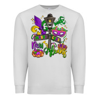 Dove Grey new orleans mardi gras Premium Sweatshirt - LillyAllenDesigns
