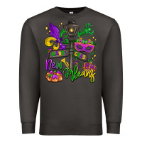 Smoke new orleans mardi gras Premium Sweatshirt - LillyAllenDesigns