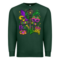 Sports Green new orleans mardi gras Premium Sweatshirt - LillyAllenDesigns
