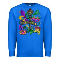 True Royal new orleans mardi gras Premium Sweatshirt - LillyAllenDesigns