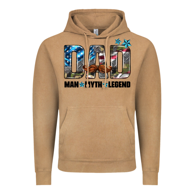 Dad Man Myth Legend Vintage Hoodie by HRA Design Shop | Teevron