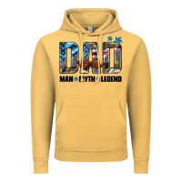 Vintage Mustard dad man myth legend Vintage Hoodie - HRA Design Shop
