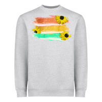 Colored Triple Sunflower Brush Strokes Heavyweight Sweatshirt | Teevron