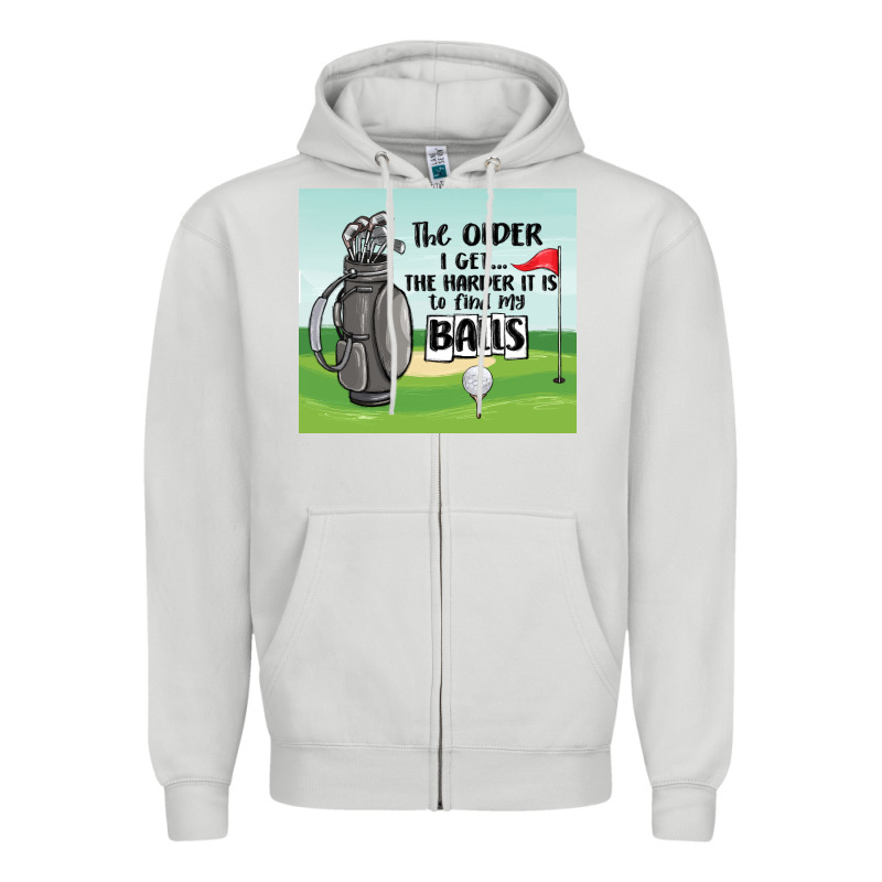 Funny Golf Zipper Hoodie by MaliasSmallBusiness | Teevron