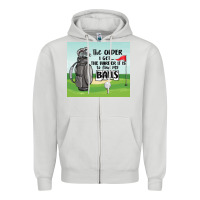 Dove Grey funny golf Zipper Hoodie - MaliasSmallBusiness