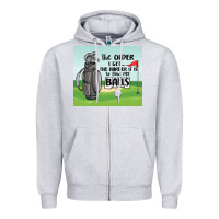 Heather Grey funny golf Zipper Hoodie - MaliasSmallBusiness