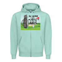 Seafoam funny golf Zipper Hoodie - MaliasSmallBusiness