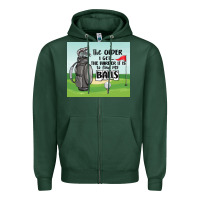 Sports Green funny golf Zipper Hoodie - MaliasSmallBusiness