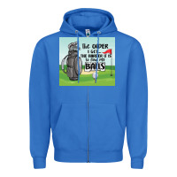 True Royal funny golf Zipper Hoodie - MaliasSmallBusiness