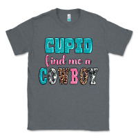 Charcoal Heather cupid find me a cowboy Classic Tee - AdoDesignShop