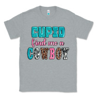 Heather Grey cupid find me a cowboy Classic Tee - AdoDesignShop