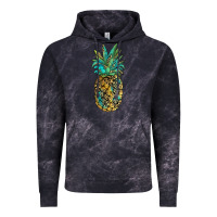 Cloud Black leopar turquoise pineapple Vintage Hoodie - JahusDesignShop