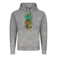 Cloud Rock leopar turquoise pineapple Vintage Hoodie - JahusDesignShop