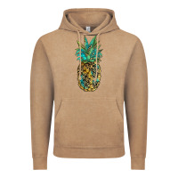 Vintage Coffee leopar turquoise pineapple Vintage Hoodie - JahusDesignShop