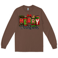 Chestnut merry christmas license plate letters Long Sleeve Tee - Jasminsmagicworld