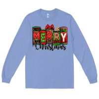 Colony Blue merry christmas license plate letters Long Sleeve Tee - Jasminsmagicworld