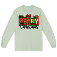 Matcha merry christmas license plate letters Long Sleeve Tee - Jasminsmagicworld