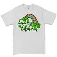 Dove Grey Lucky charm rainbow and shamrocks Premium Tee - RanaPortraitStore