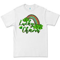 White Lucky charm rainbow and shamrocks Premium Tee - RanaPortraitStore